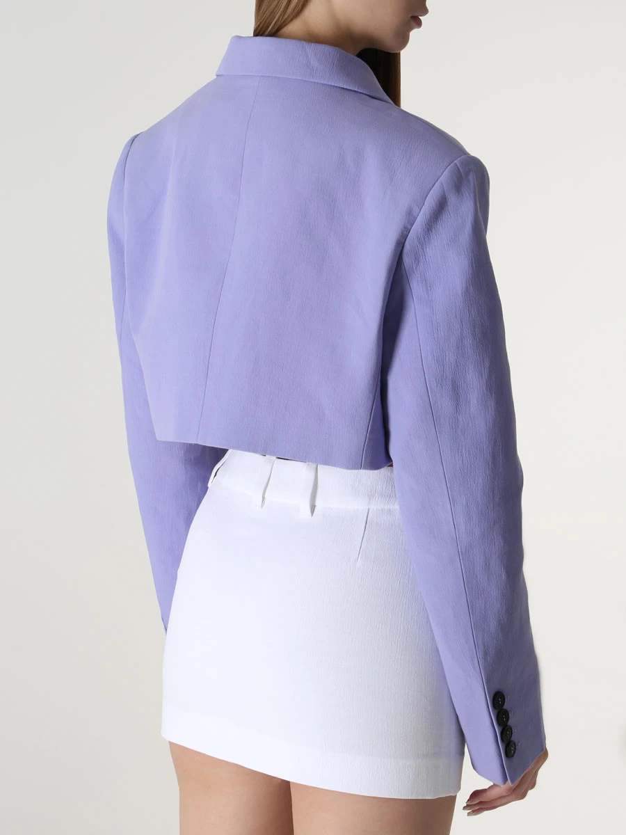 Жакет из хлопка и льна