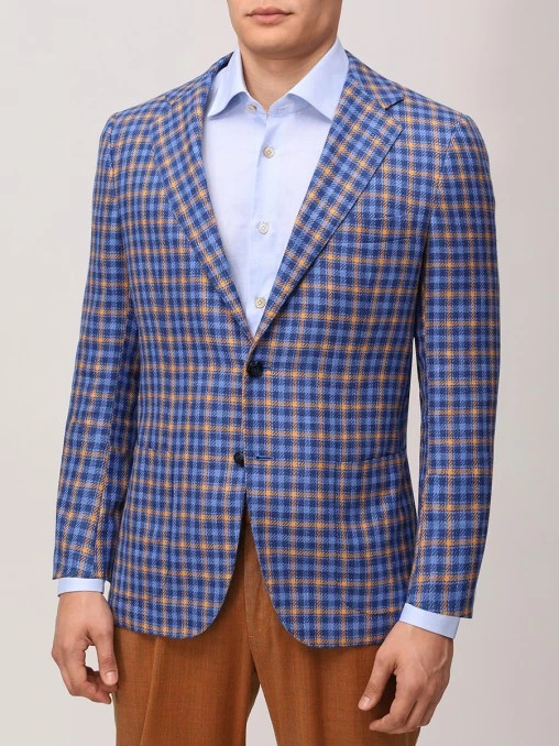 Пиджак в клетку KITON