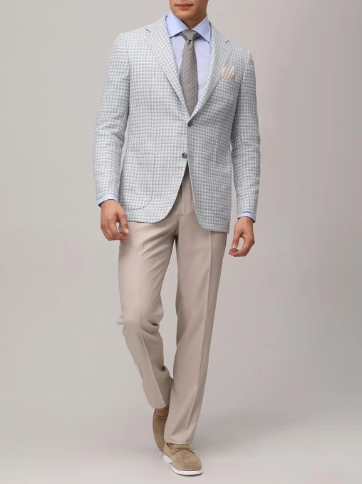 Пиджак в клетку KITON