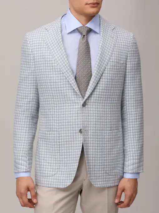 Пиджак в клетку KITON