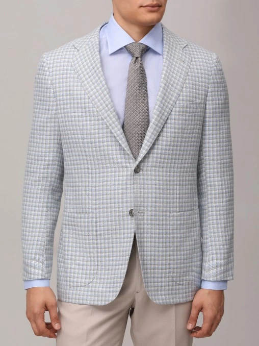 Пиджак в клетку KITON