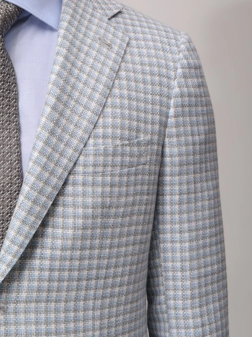 Пиджак в клетку KITON