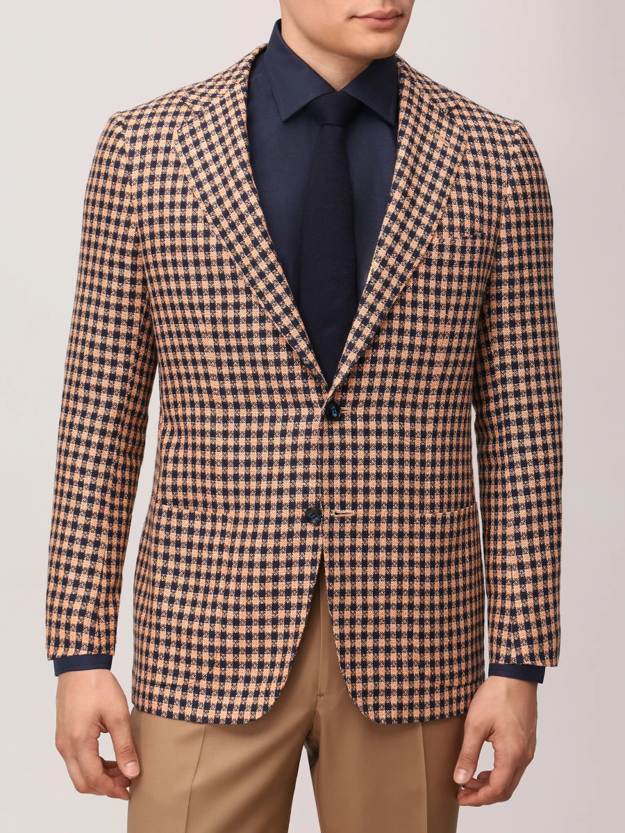 Пиджак из кашемира и льна