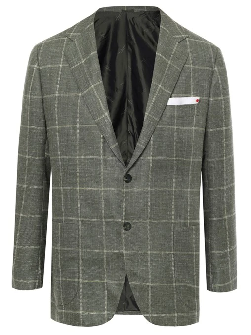Пиджак в клетку KITON