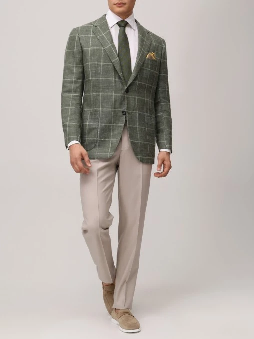Пиджак в клетку KITON