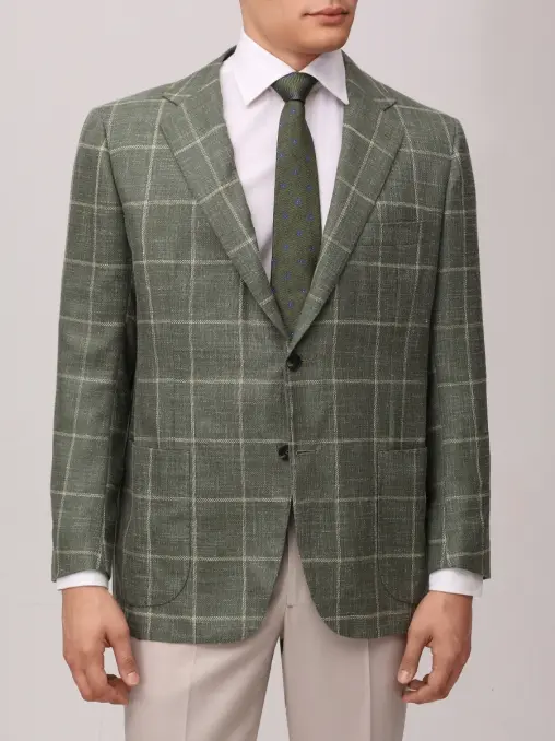 Пиджак в клетку KITON