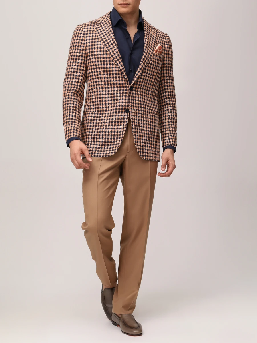 Пиджак из кашемира и льна