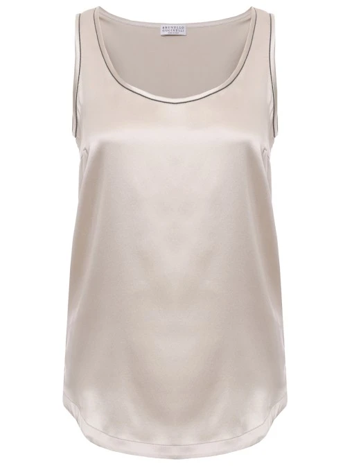 Топ шелковый BRUNELLO CUCINELLI