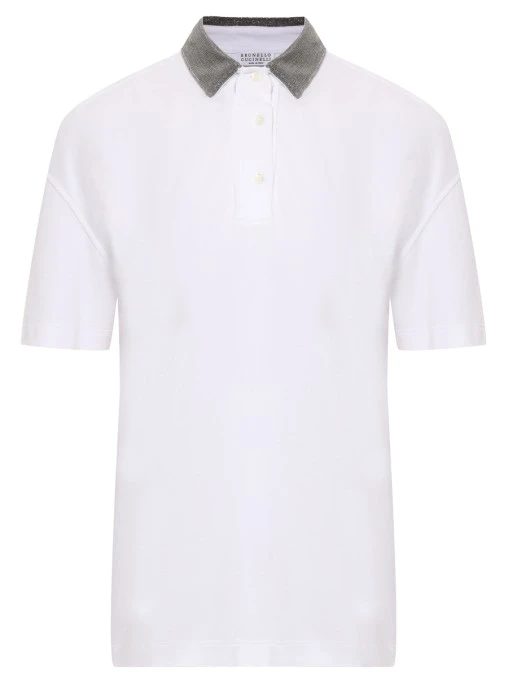 Поло хлопковое BRUNELLO CUCINELLI