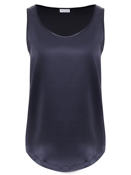 Топ шелковый BRUNELLO CUCINELLI