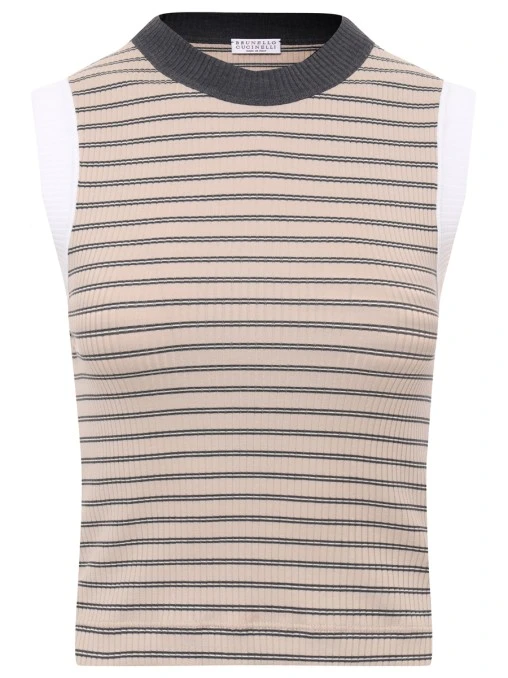 Топ хлопковый BRUNELLO CUCINELLI