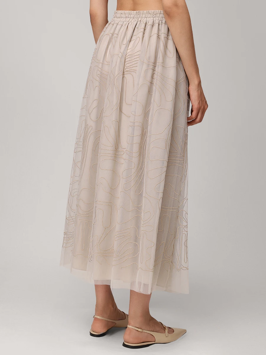 Юбка с вышивкой