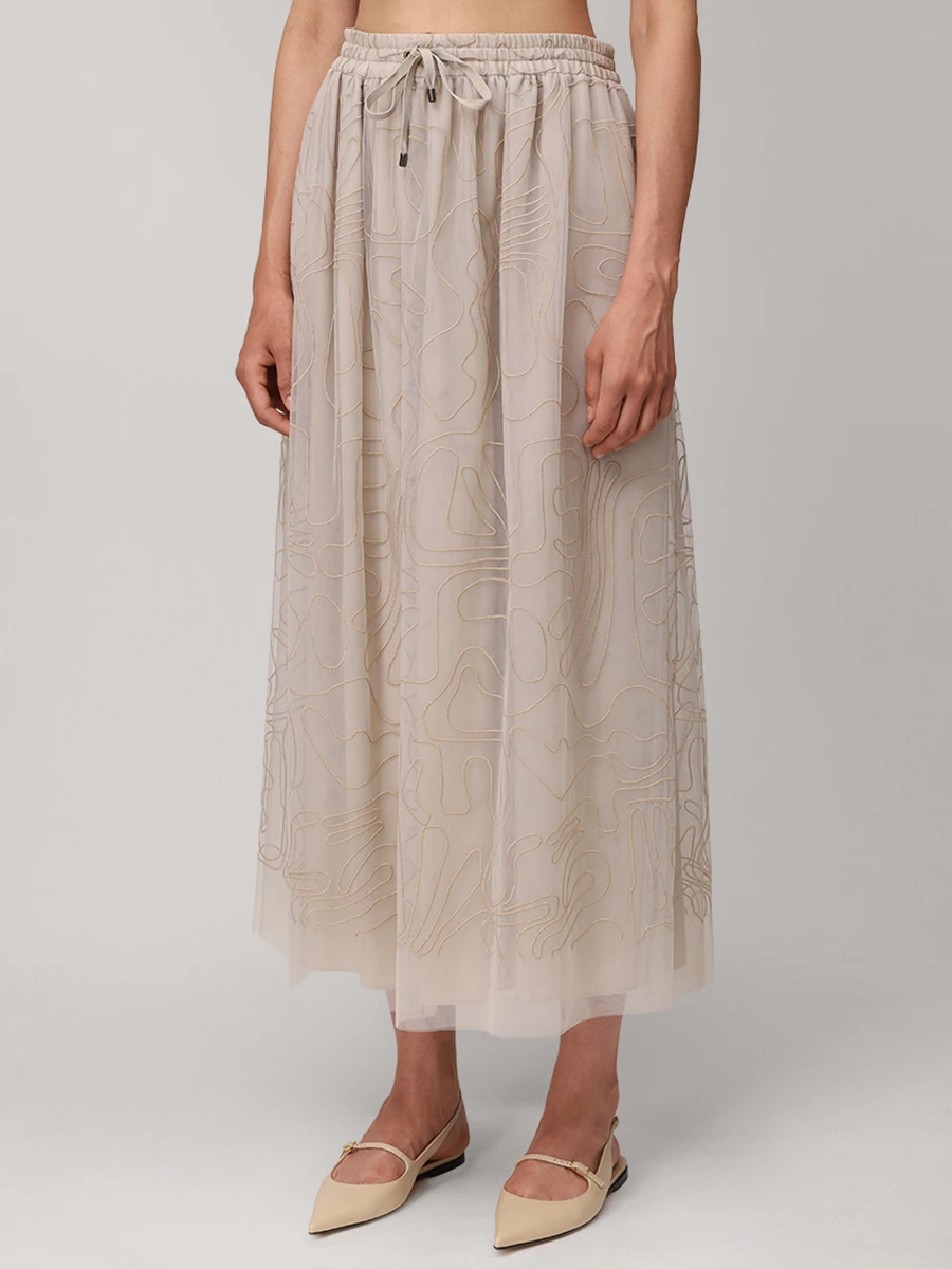 Юбка с вышивкой