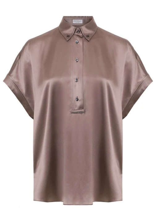 Блуза шелковая BRUNELLO CUCINELLI