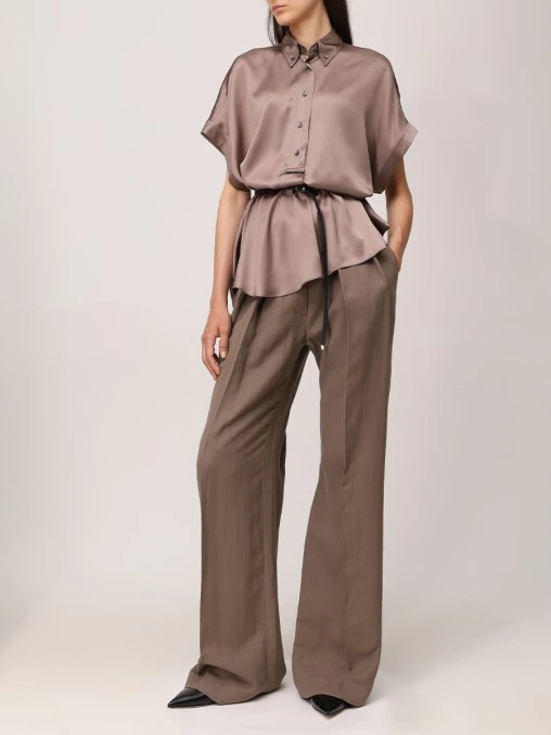 Блуза шелковая BRUNELLO CUCINELLI