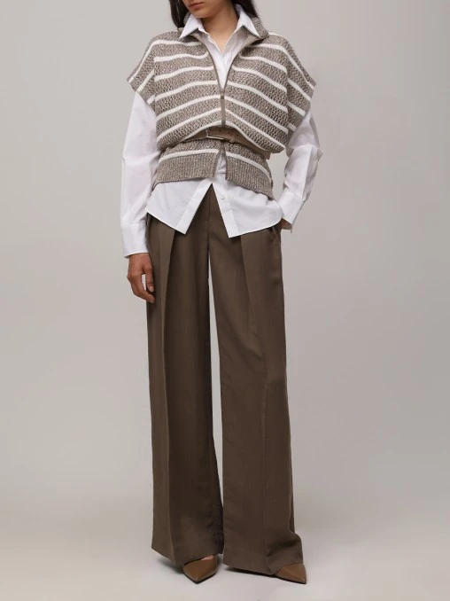 Брюки из вискозы BRUNELLO CUCINELLI