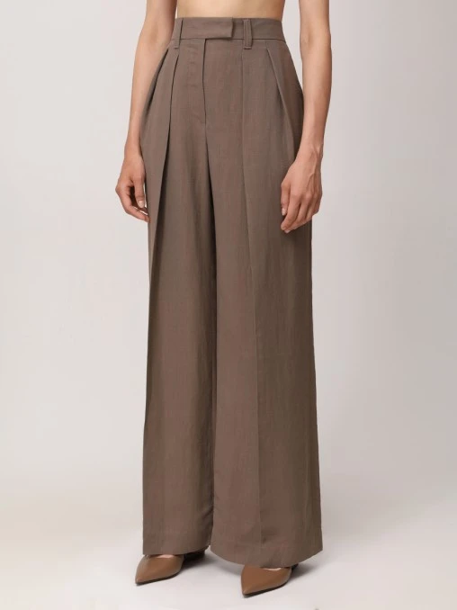 Брюки из вискозы BRUNELLO CUCINELLI
