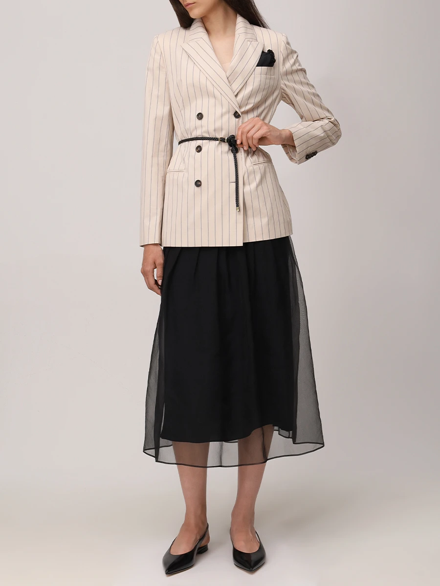 Юбка шелковая