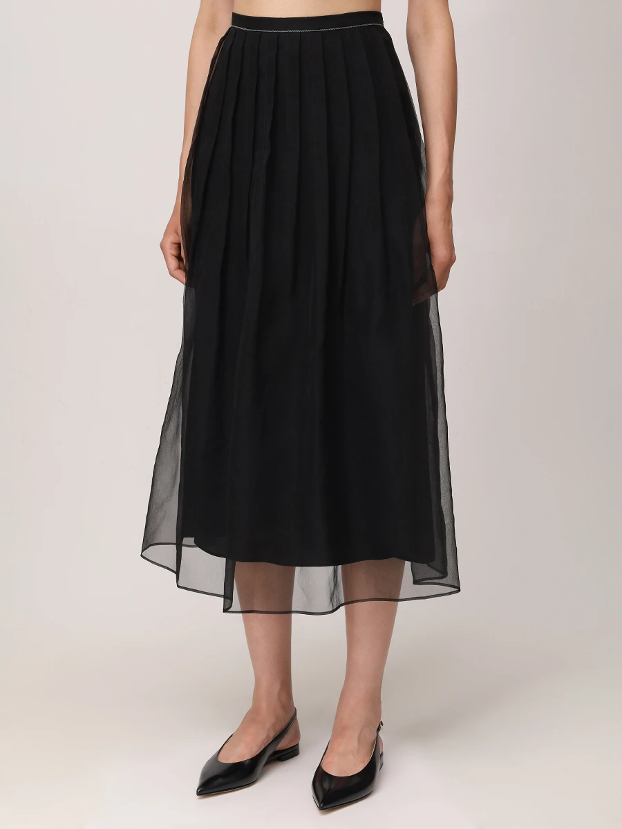 Юбка шелковая