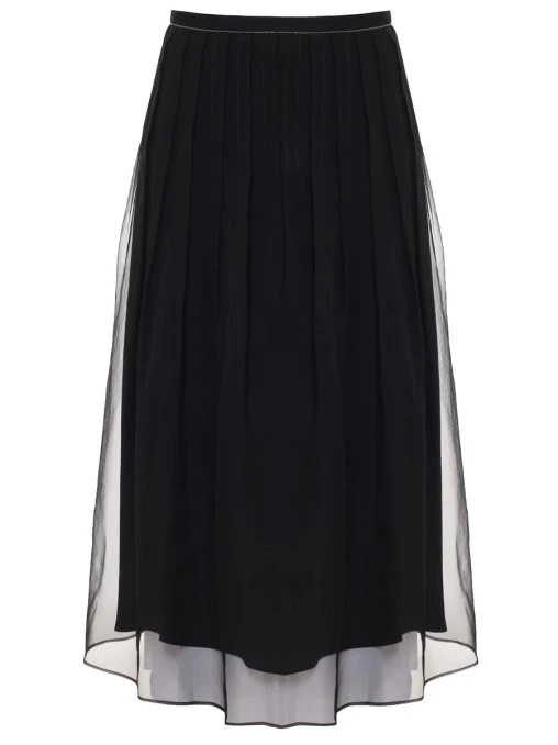 Юбка шелковая BRUNELLO CUCINELLI