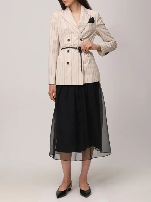 Юбка шелковая BRUNELLO CUCINELLI