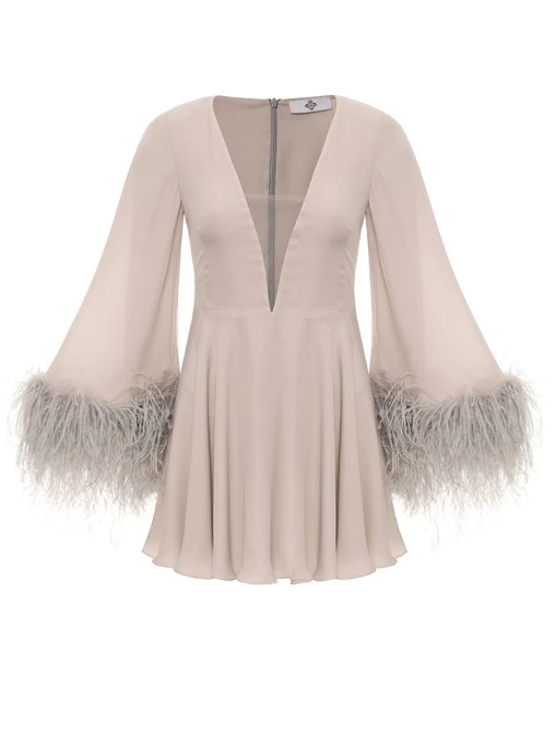 Платье Adele шелковое WHITE LILY