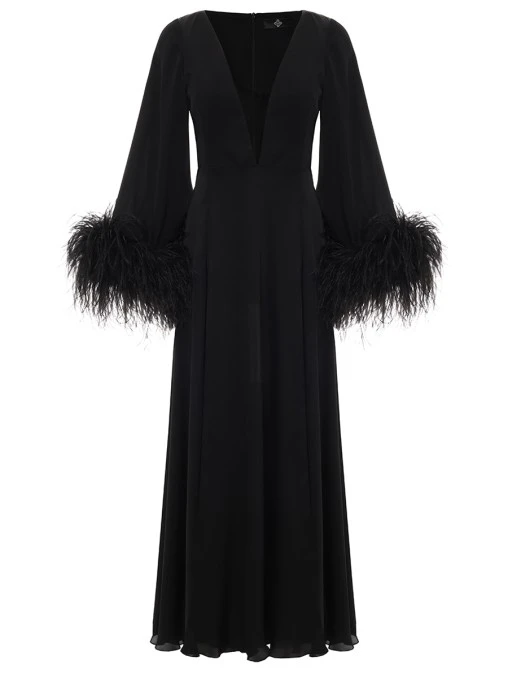 Платье Adele шелковое WHITE LILY