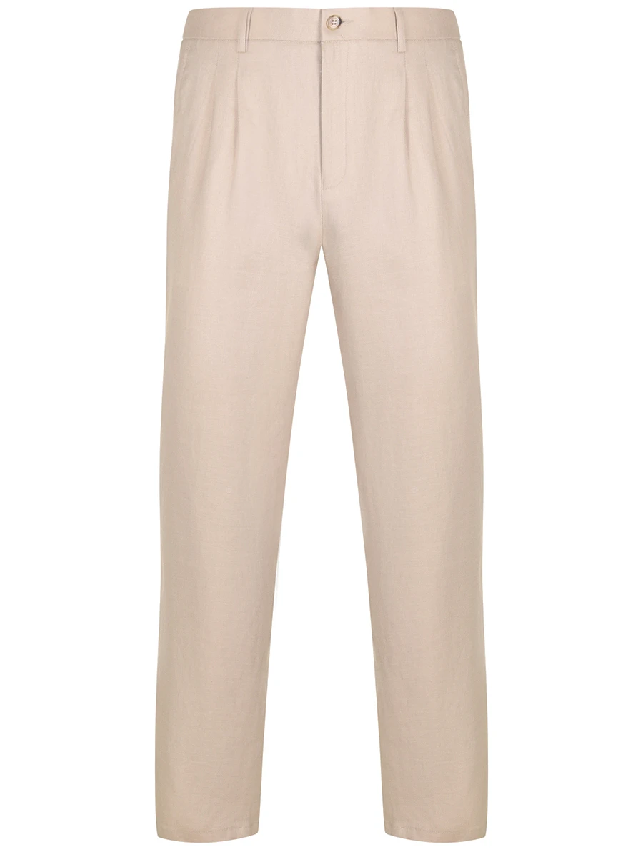 Брюки льняные