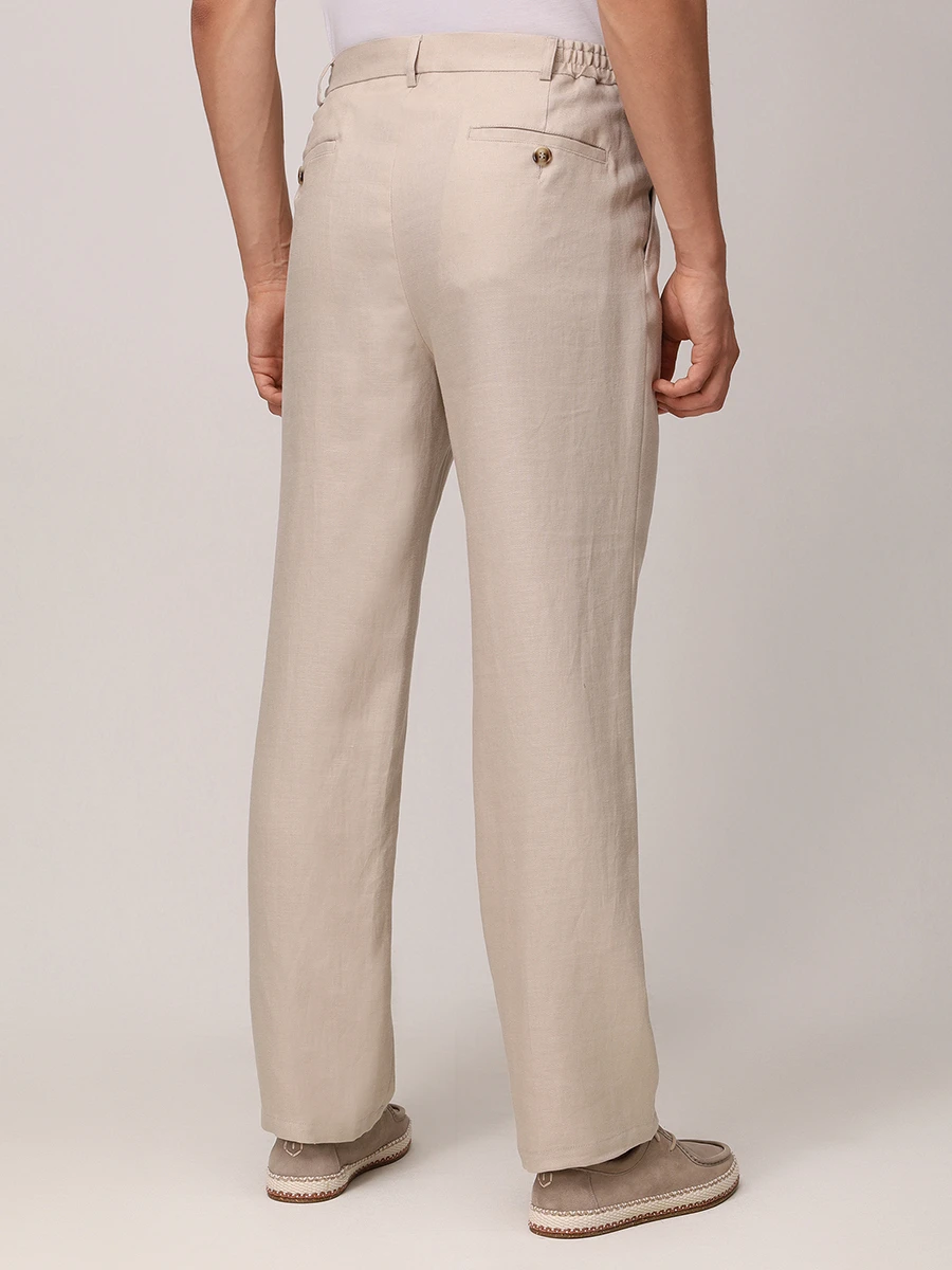 Брюки льняные