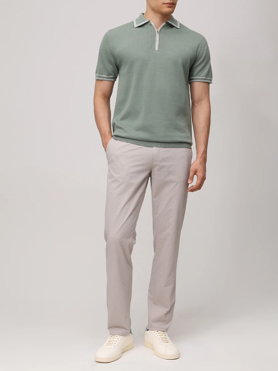 Брюки однотонные