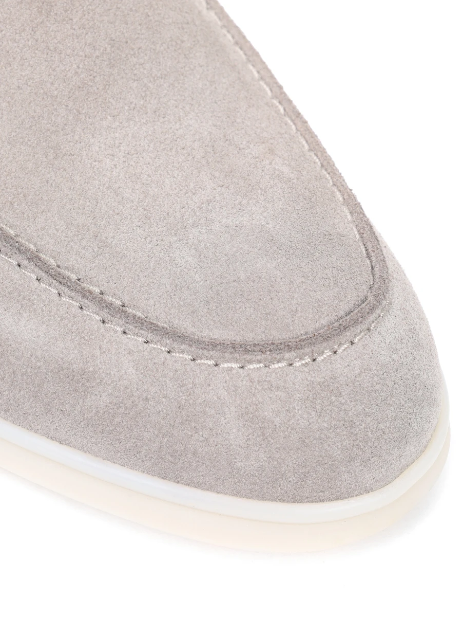 Лоферы замшевые