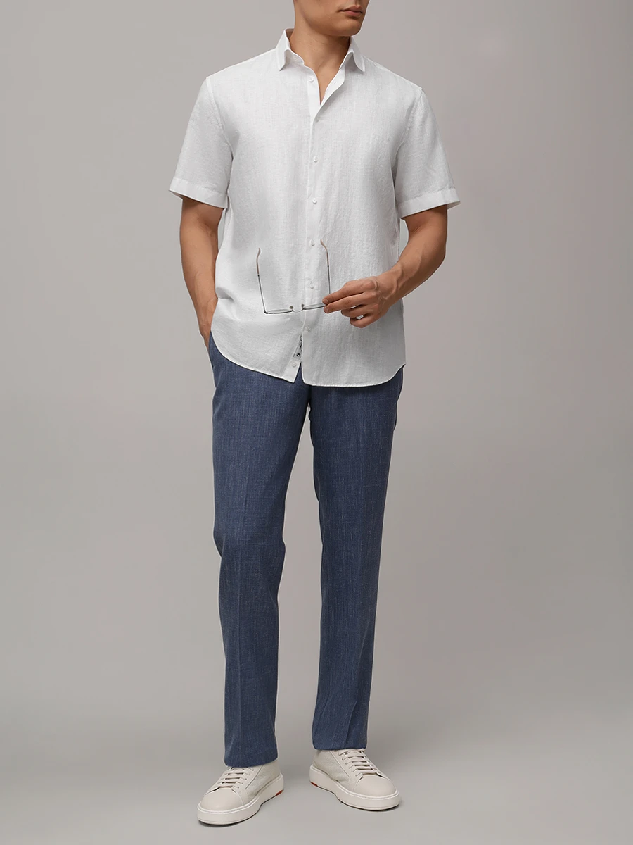 Рубашка Comfort Fit однотонная