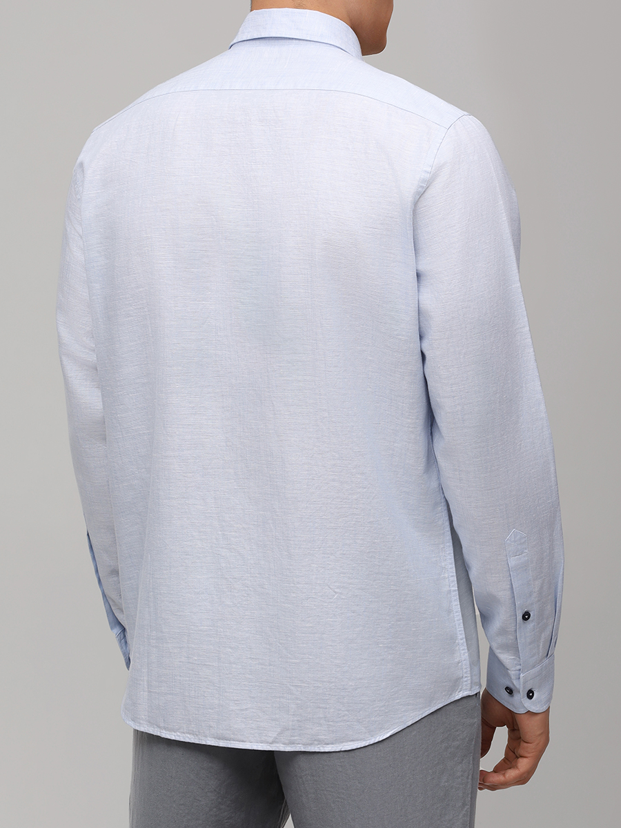 Рубашка Regular Fit однотонная