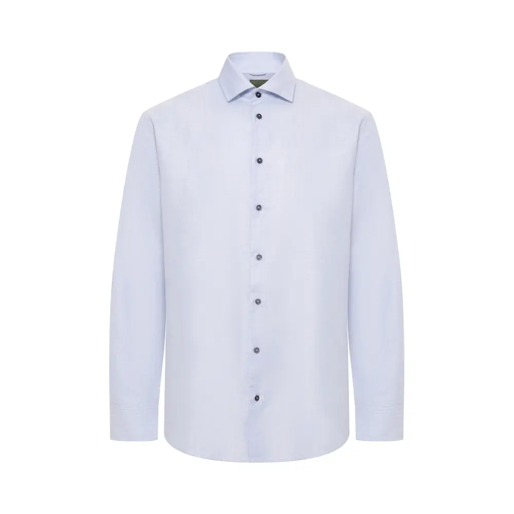 Рубашка Regular Fit однотонная