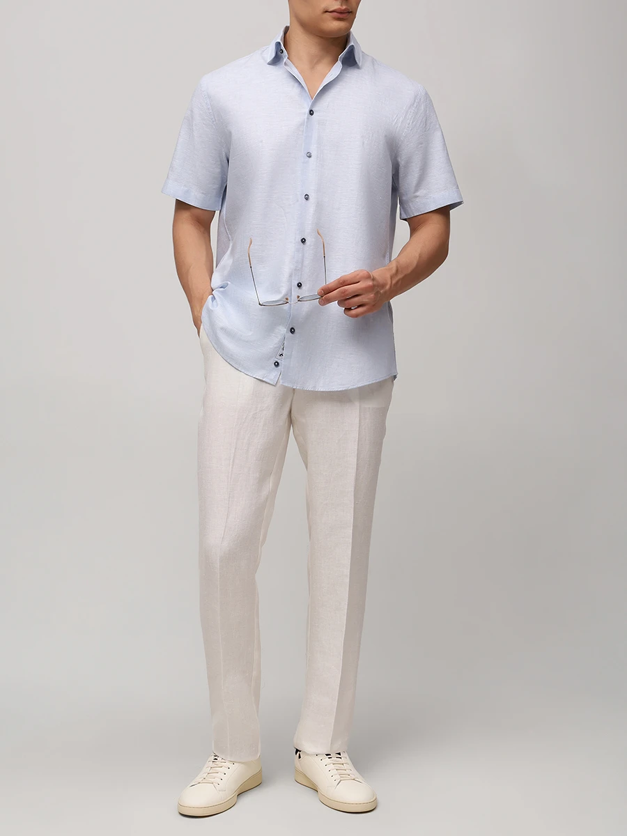 Рубашка Comfort Fit однотонная