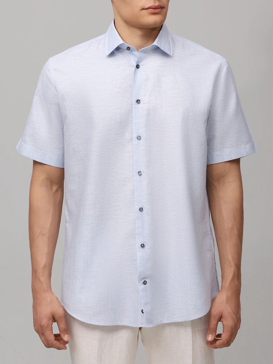 Рубашка Comfort Fit однотонная