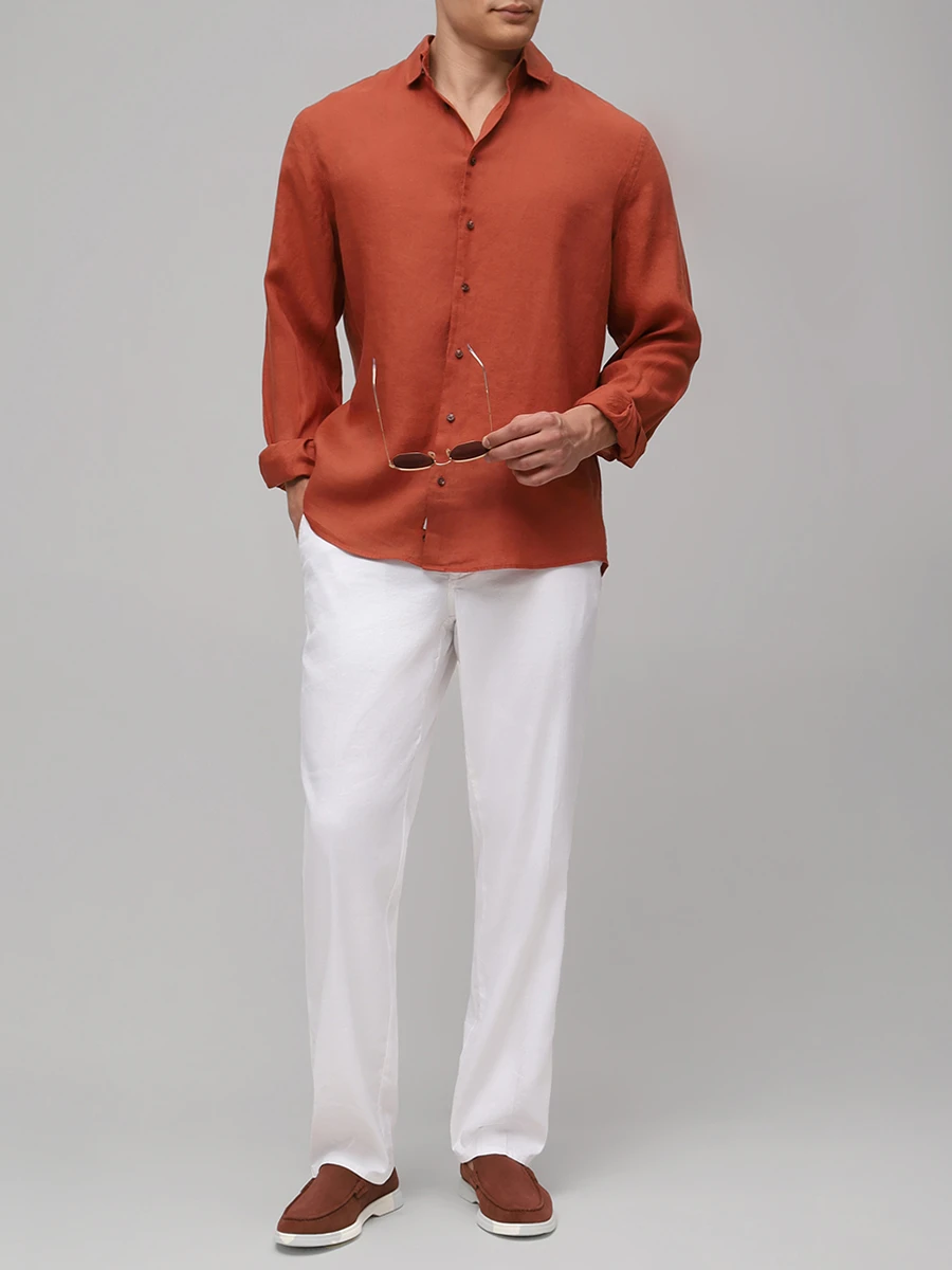 Рубашка Regular Fit льняная