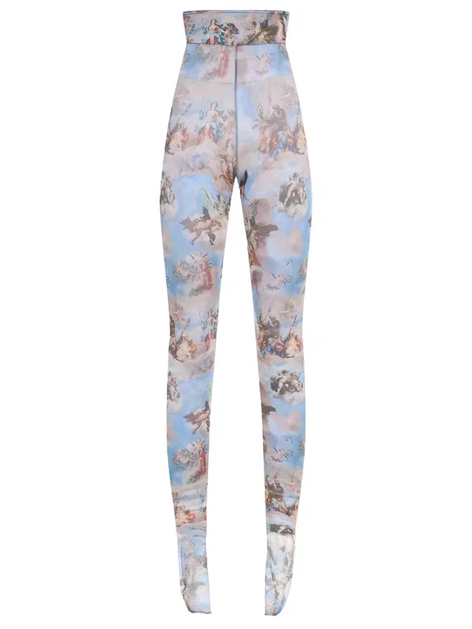 Леггинсы с принтом «Ангелы»