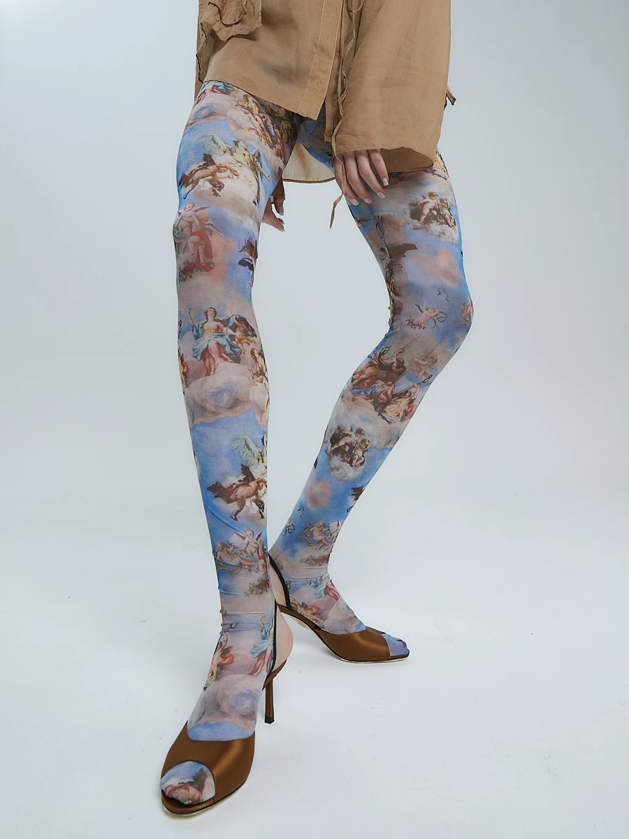 Леггинсы с принтом «Ангелы»