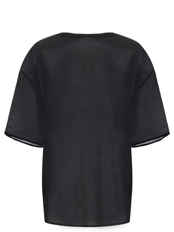 Блуза из хлопка и шелка «Ангелы»