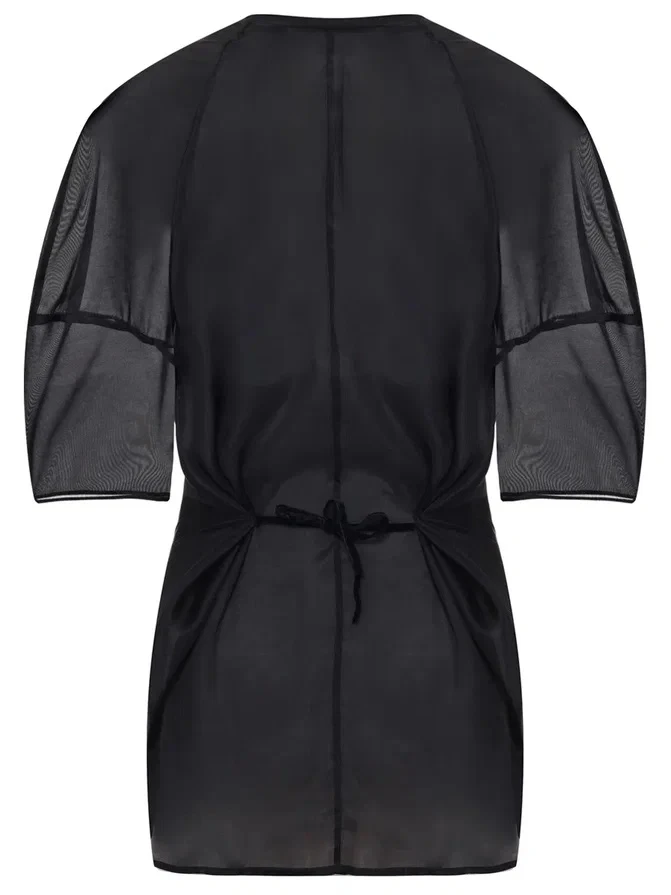 Блуза из хлопка и шелка «Полоса»