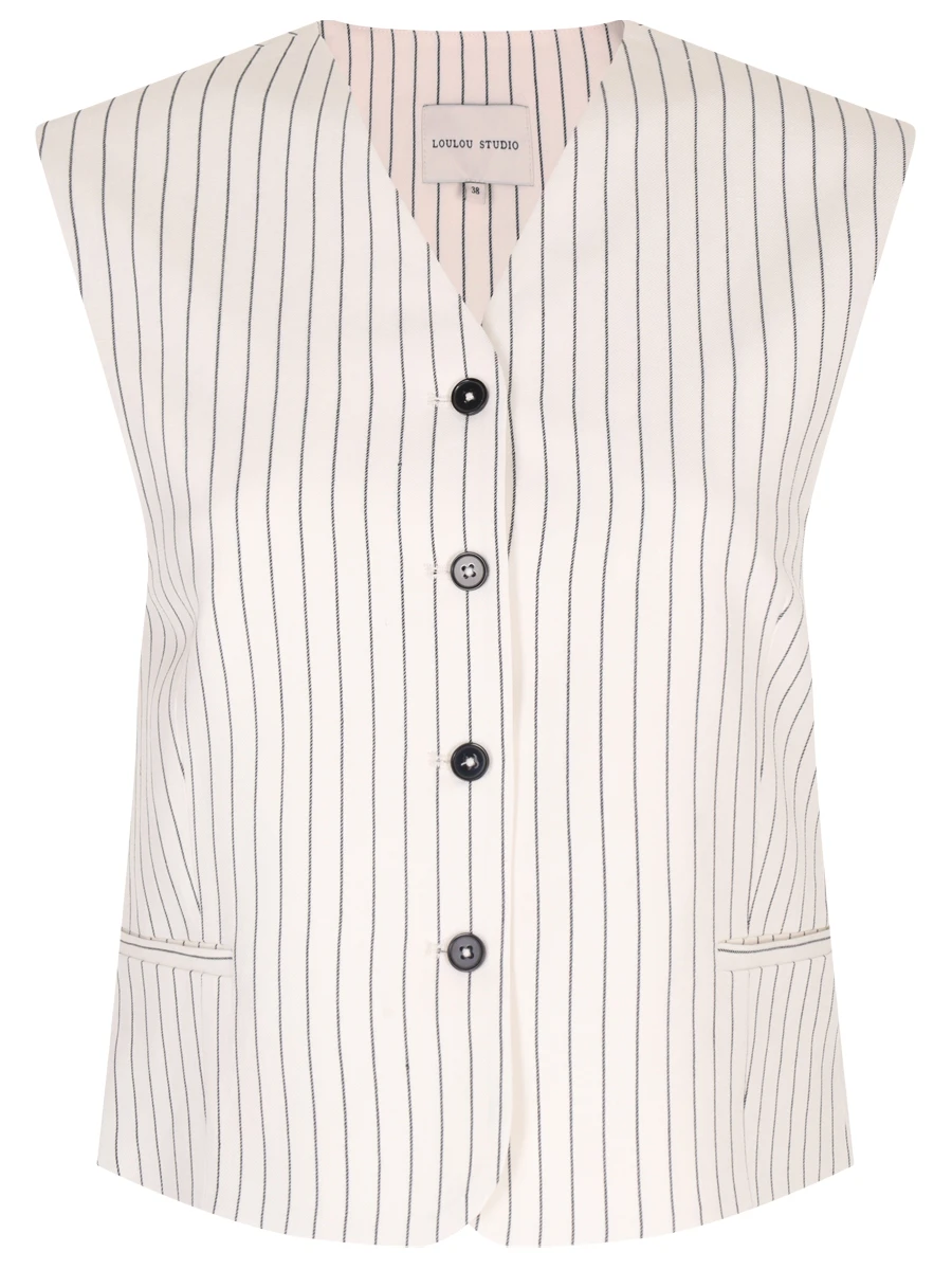 Жилет из вискозы и льна