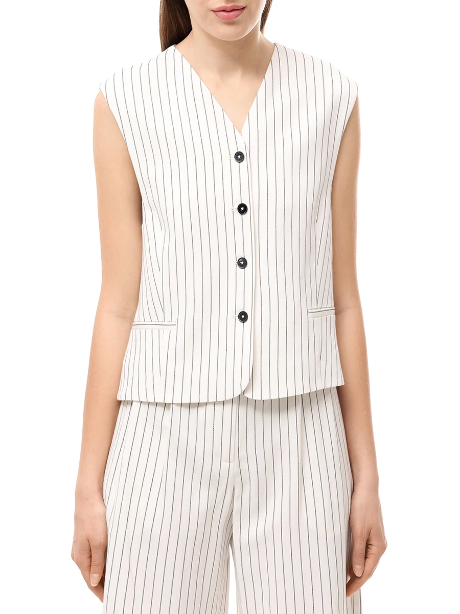 Жилет из вискозы и льна