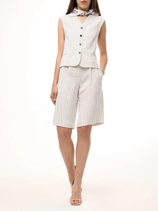 Жилет из вискозы и льна LOU LOU DE SAISON