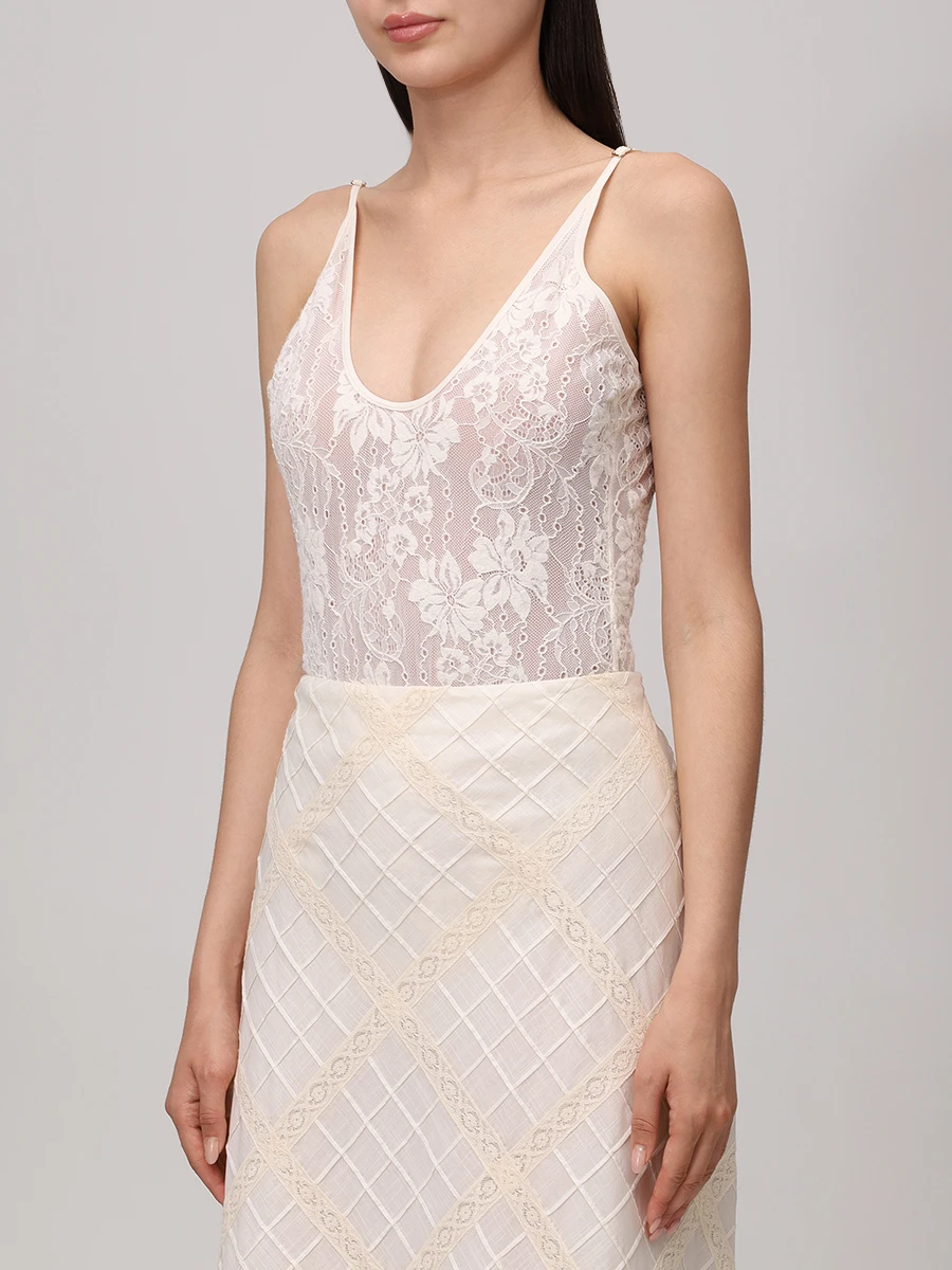 Боди кружевное