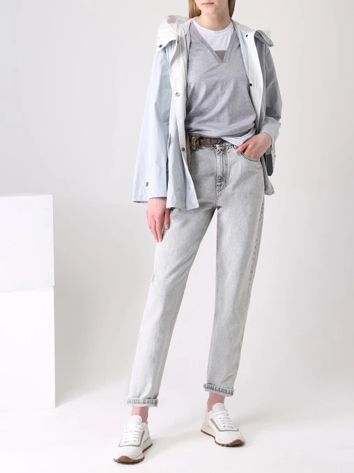 Джинсы хлопковые BRUNELLO CUCINELLI