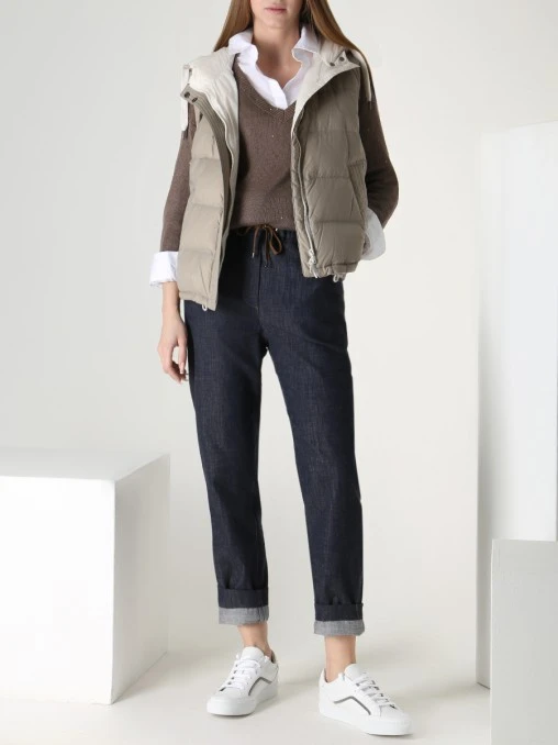 Джинсы хлопковые BRUNELLO CUCINELLI