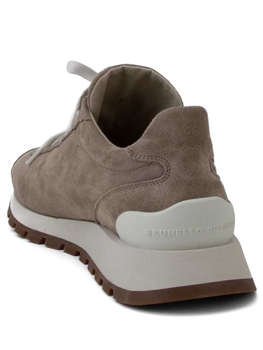 Кроссовки замшевые