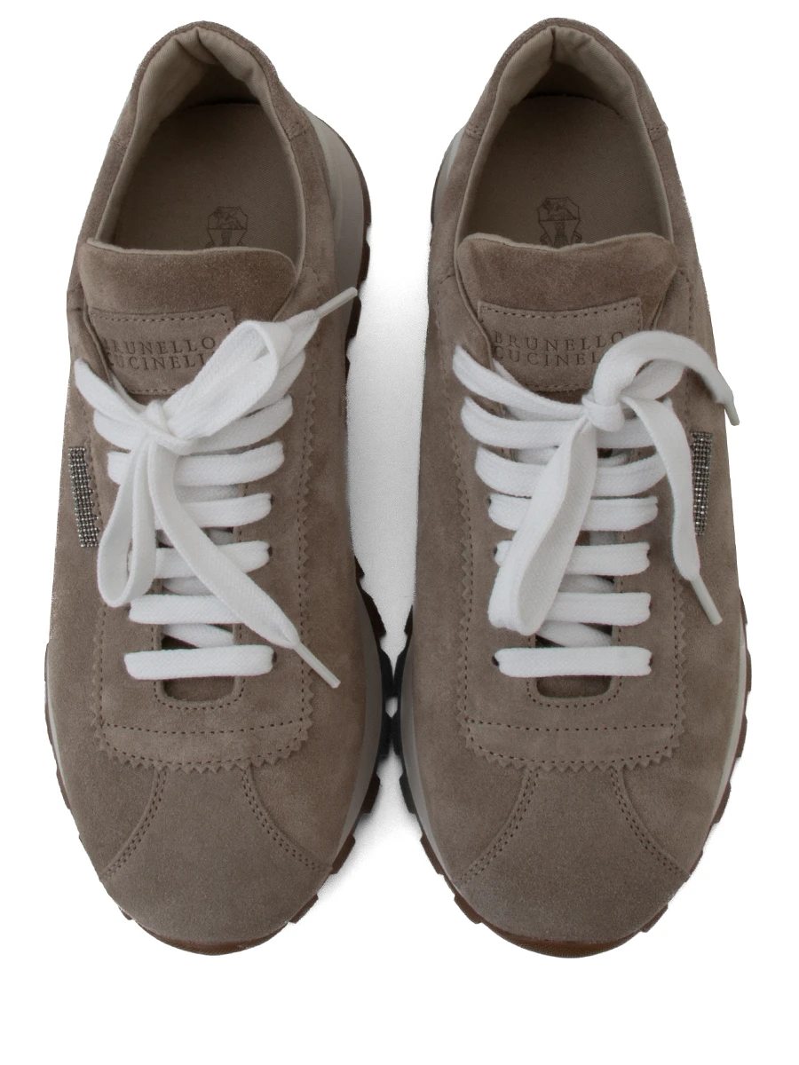 Кроссовки замшевые