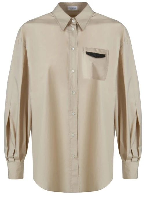 Рубашка хлопковая BRUNELLO CUCINELLI